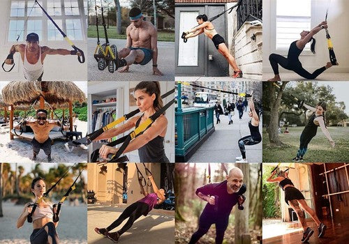 TRX PRO 4 Suspension Trainer Home Gym Workout Equipment Resistance Straps