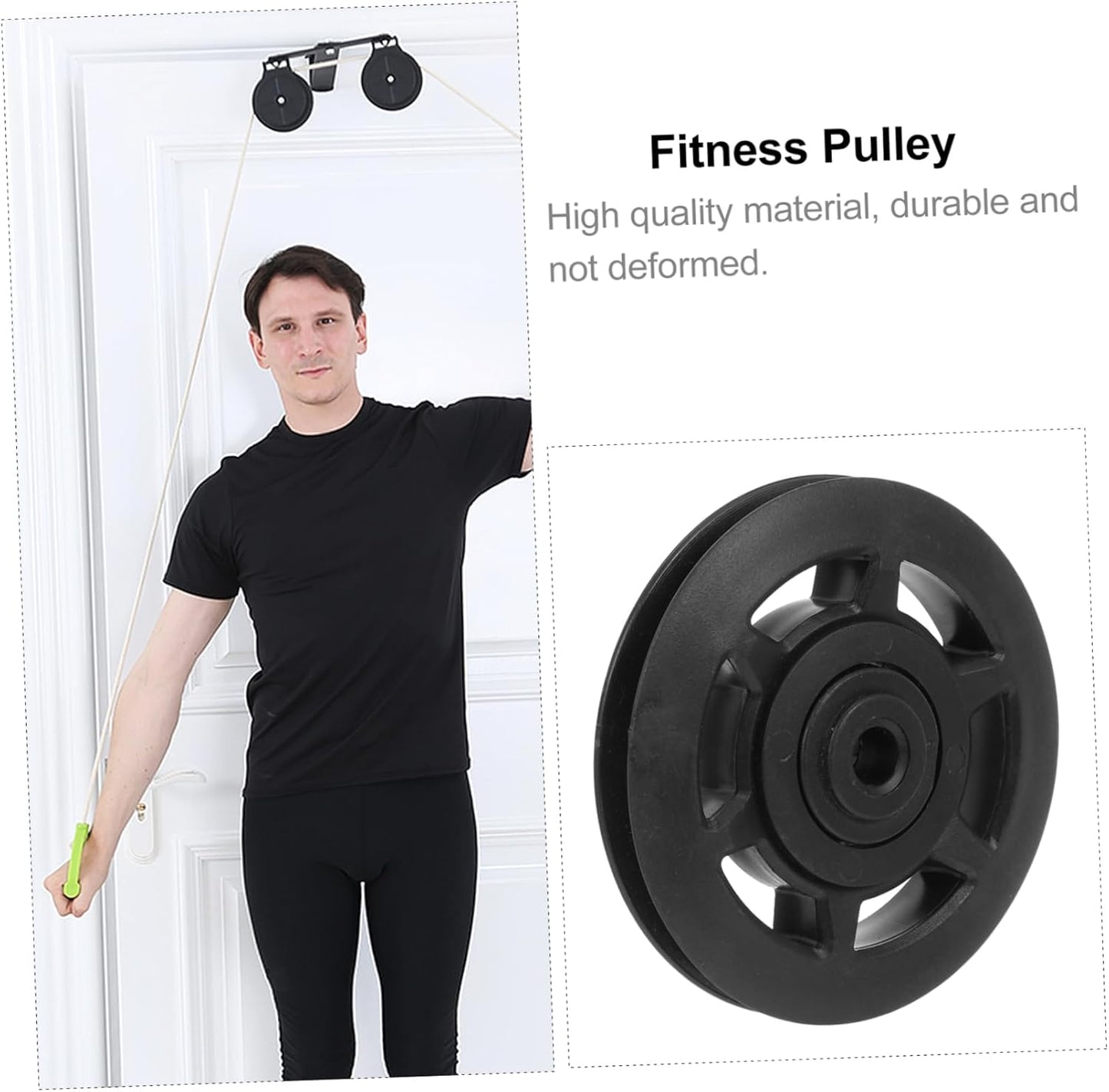 Toyvian Poulie de Musculation Pratique Matériel pour Entraînement Fitness Installation Facile et Usage Durable
