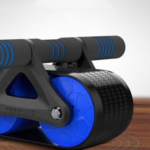 HEMOTON 1 Pièce appareil de fitness gym set fitness materiel roue abdominale rouleau ab entraînements de base un B rouleau d'entraînement pour l'abdomen rouleau d'exercice abdominal Blue