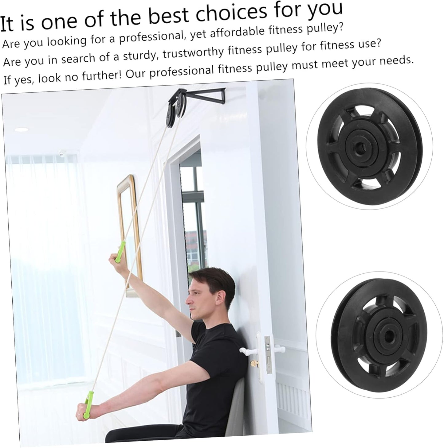 Toyvian Poulie de Musculation Pratique Matériel pour Entraînement Fitness Installation Facile et Usage Durable