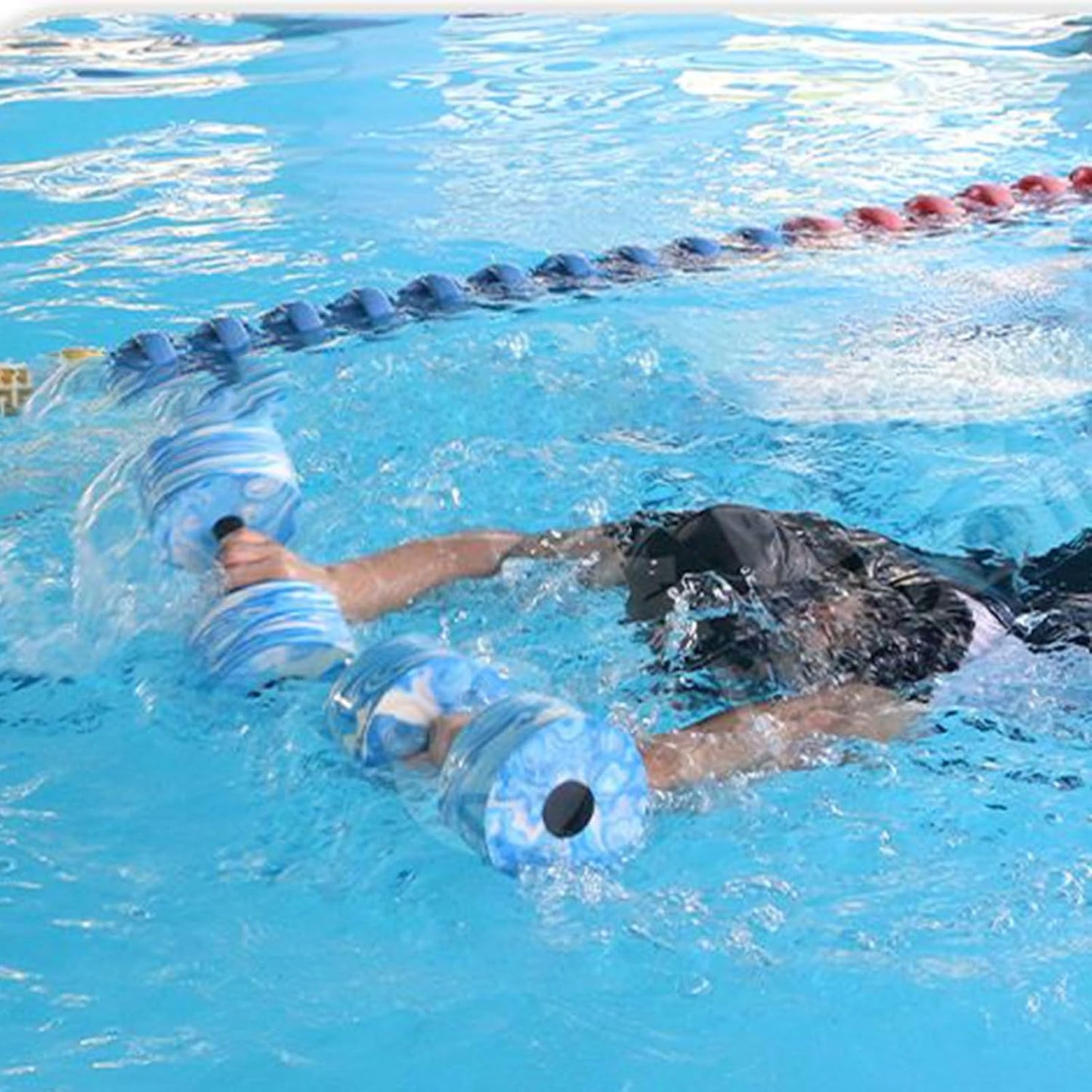 Bexdug Haltères Piscine - Exercices de Fitness avec Barres et Poids Mains,Équipement Ergonomique D'entraînement En Piscine Pour Voyage Maison Vacances