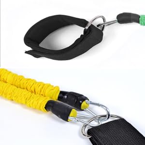HEMOTON Bande de Résistance Élastique pour Cheville Entraînement Agility et Musculation Corde Extensible pour Sport à Fitness Yoga et Couleurs Aléatoires Couleur Couleur Aléatoire