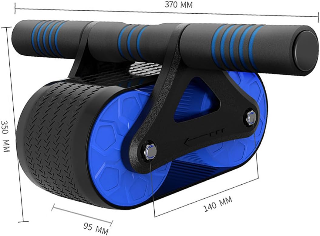 HEMOTON 1 Pièce appareil de fitness gym set fitness materiel roue abdominale rouleau ab entraînements de base un B rouleau d'entraînement pour l'abdomen rouleau d'exercice abdominal Blue