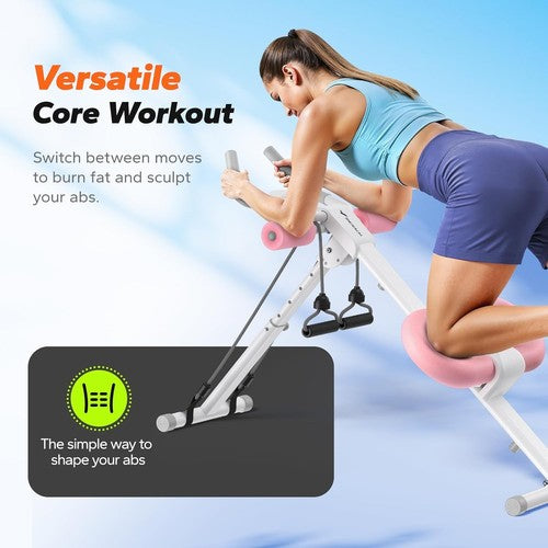 Ab Machine, Ab Workout Equipment, Adjustable Ab Trainer Machine for Abs Workout