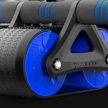 HEMOTON 1 Pièce appareil de fitness gym set fitness materiel roue abdominale rouleau ab entraînements de base un B rouleau d'entraînement pour l'abdomen rouleau d'exercice abdominal Blue
