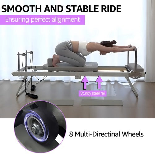 Pilates Reformer Foldable Reformer Pilates Machine & Equipment for Home Use