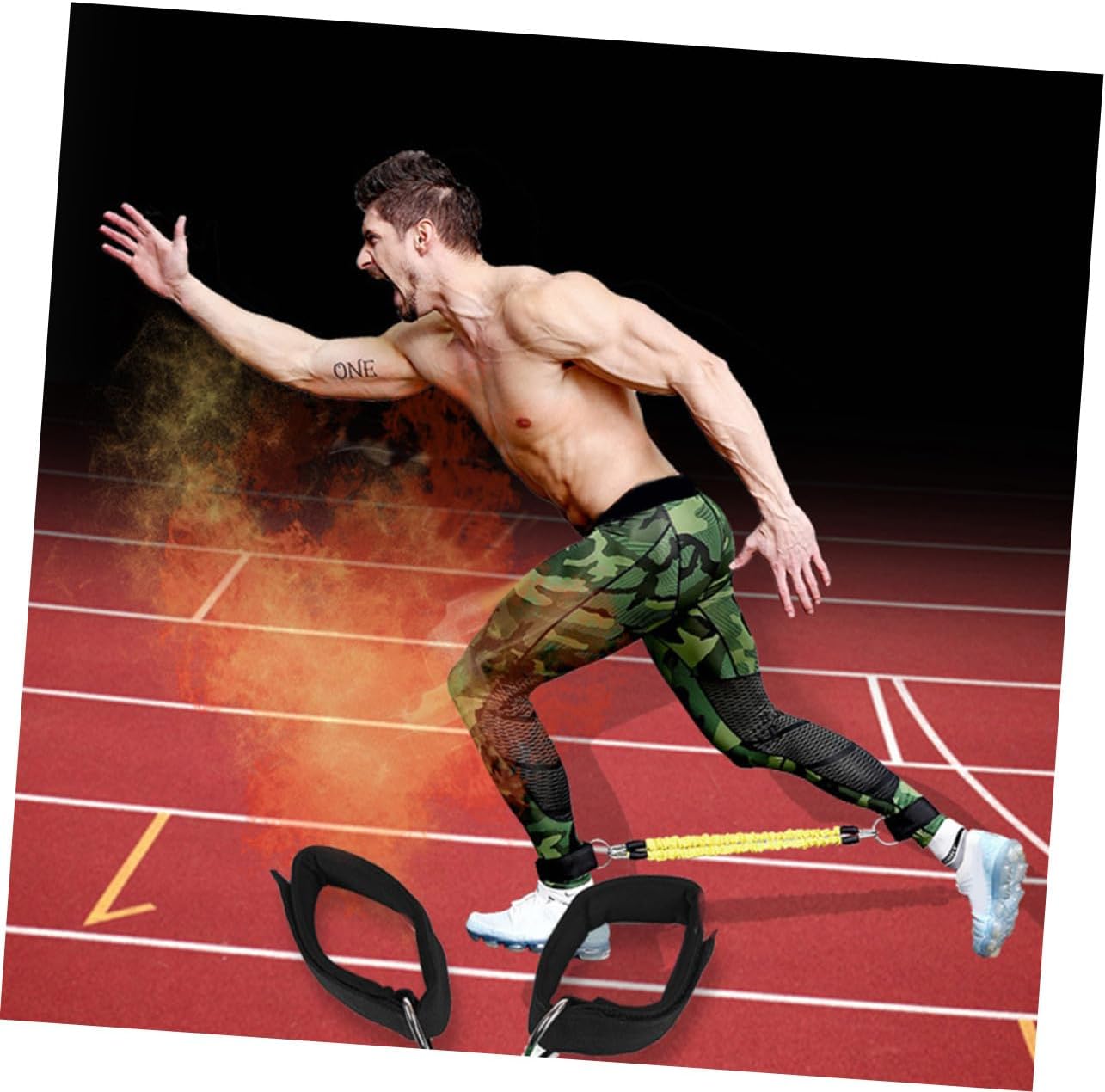 HEMOTON Bande de Résistance Élastique pour Cheville Entraînement Agility et Musculation Corde Extensible pour Sport à Fitness Yoga et Couleurs Aléatoires Couleur Couleur Aléatoire