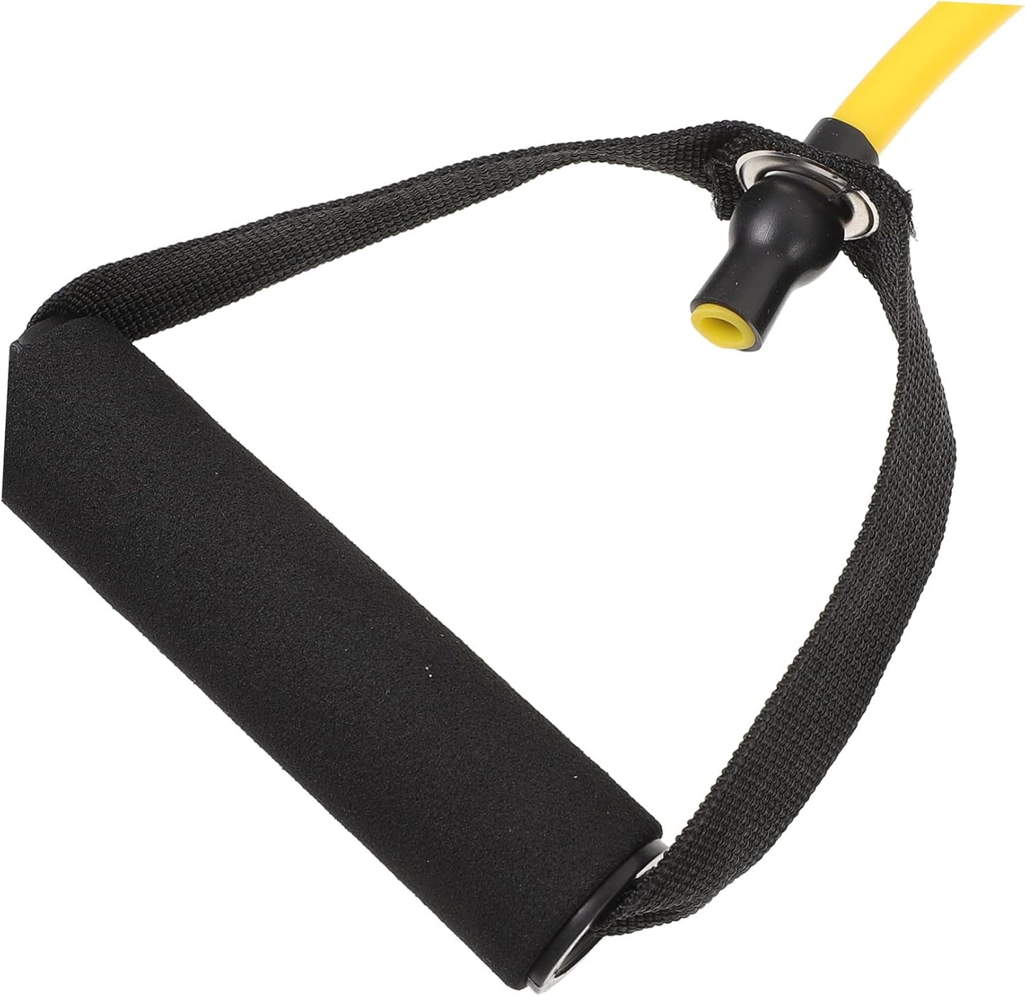 Toyvian Bande de Résistance Fitness Élastique Jaune avec Poignées Confortables pour Musculation Yoga et Rééducation Physique Bande de Traction Multifonctionnelle TPE