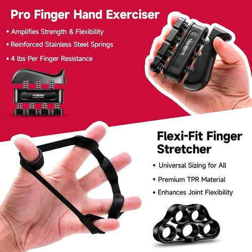 Forearm and Hand Grips Strengthener Kit - 5 Pack Adjustable Resistance