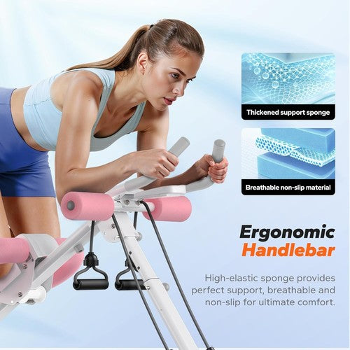 Ab Machine, Ab Workout Equipment, Adjustable Ab Trainer Machine for Abs Workout