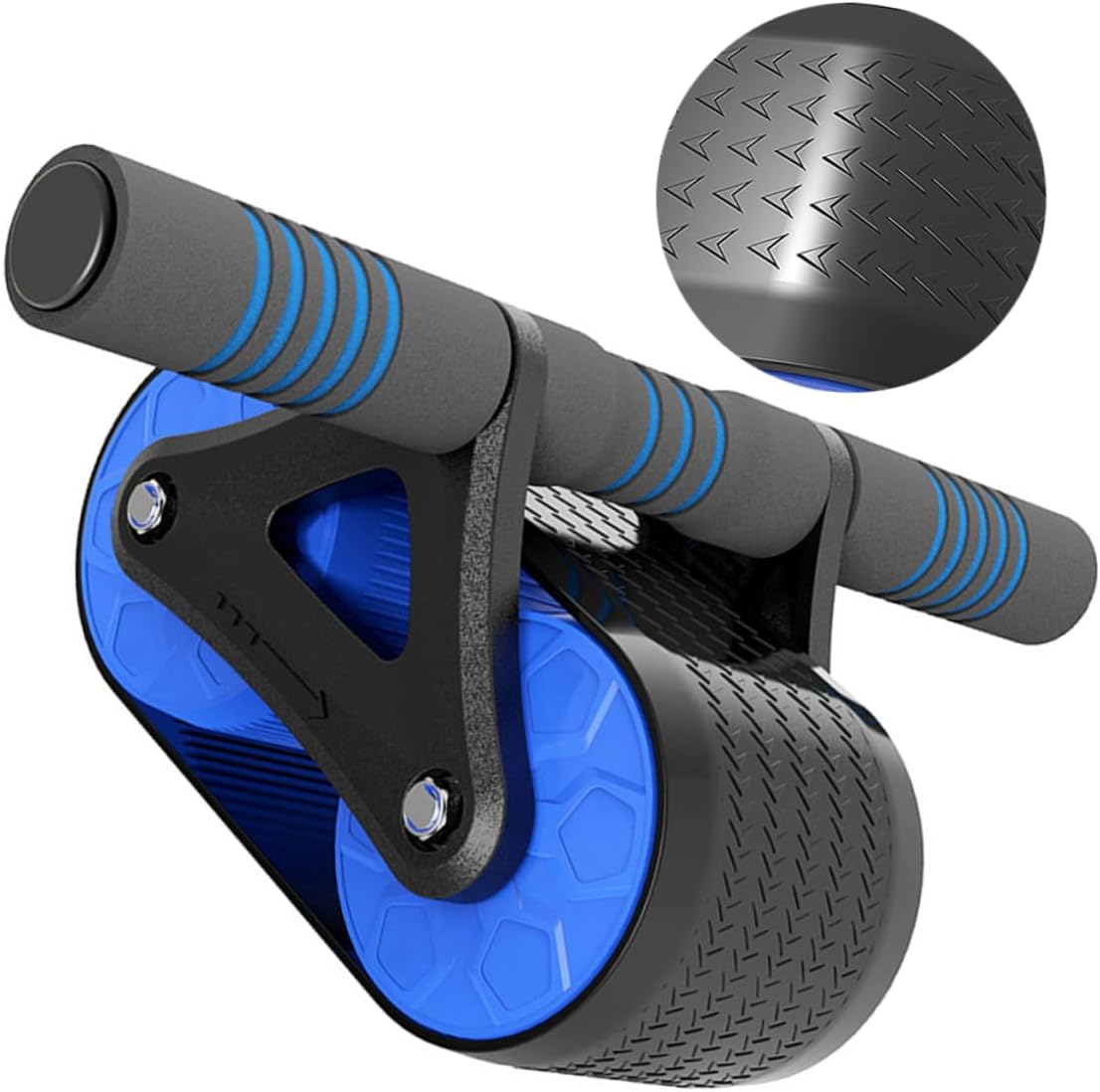 HEMOTON 1 Pièce appareil de fitness gym set fitness materiel roue abdominale rouleau ab entraînements de base un B rouleau d'entraînement pour l'abdomen rouleau d'exercice abdominal Blue