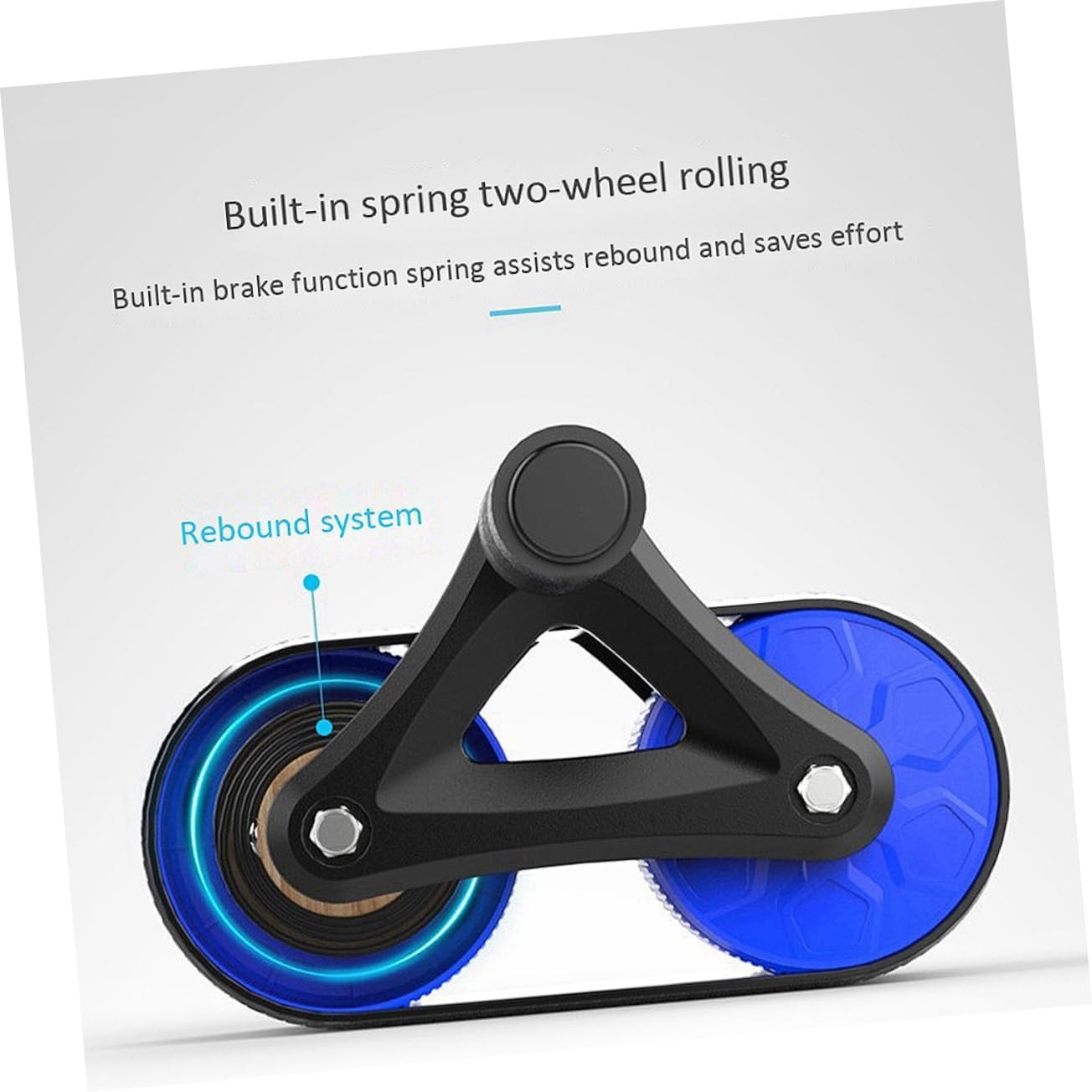 HEMOTON 1 Pièce appareil de fitness gym set fitness materiel roue abdominale rouleau ab entraînements de base un B rouleau d'entraînement pour l'abdomen rouleau d'exercice abdominal Blue