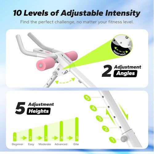 Ab Machine, Ab Workout Equipment, Adjustable Ab Trainer Machine for Abs Workout