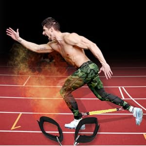 HEMOTON Bande de Résistance Élastique pour Cheville Entraînement Agility et Musculation Corde Extensible pour Sport à Fitness Yoga et Couleurs Aléatoires Couleur Couleur Aléatoire