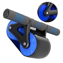 HEMOTON 1 Pièce appareil de fitness gym set fitness materiel roue abdominale rouleau ab entraînements de base un B rouleau d'entraînement pour l'abdomen rouleau d'exercice abdominal Blue