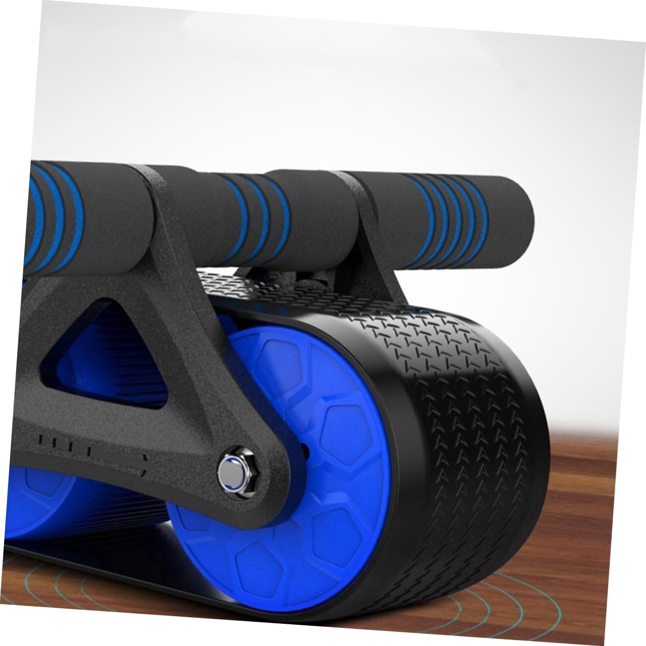 HEMOTON 1 Pièce appareil de fitness gym set fitness materiel roue abdominale rouleau ab entraînements de base un B rouleau d'entraînement pour l'abdomen rouleau d'exercice abdominal Blue