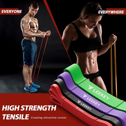 Resistance Bands Set for Pull-Up Assistance & Full-Body Training, Multi-Level Ex