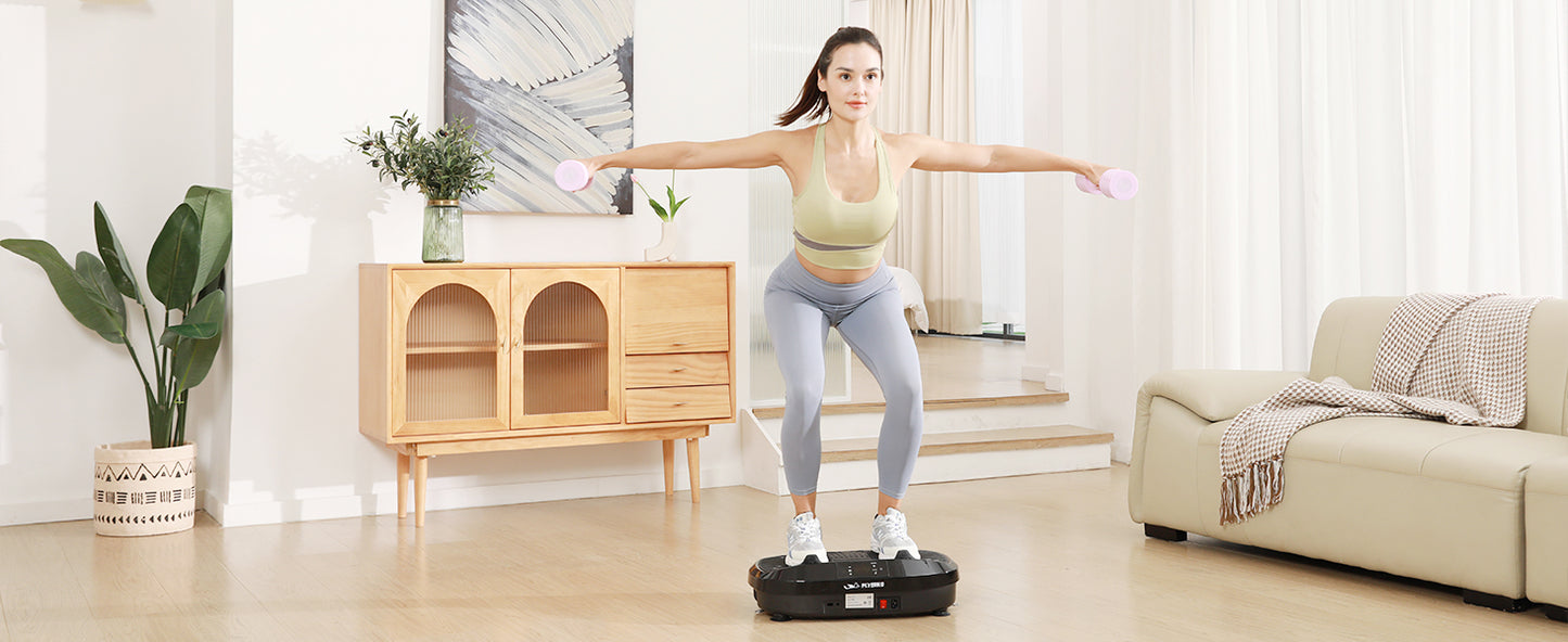 Vibration Plate-4D & Oscillation Two Types Vibration Platform Whole Body Workout
