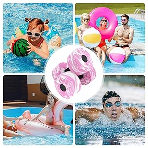 Bexdug Haltères Piscine - Exercices de Fitness avec Barres et Poids Mains,Équipement Ergonomique D'entraînement En Piscine Pour Voyage Maison Vacances