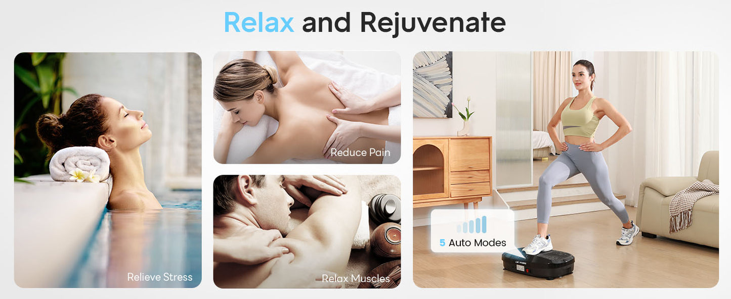 Vibration Plate-4D & Oscillation Two Types Vibration Platform Whole Body Workout