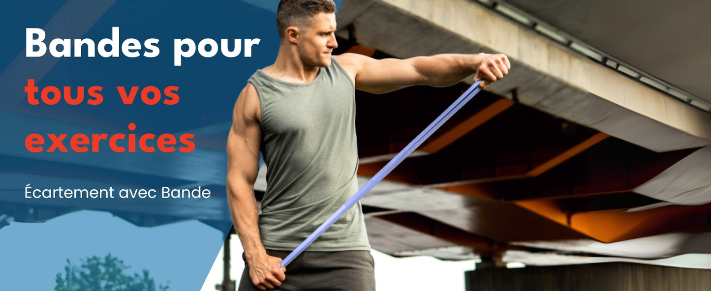 FX FFEXS Premium Resistance Bands Elastic Exercise Pull Up Chin Traction