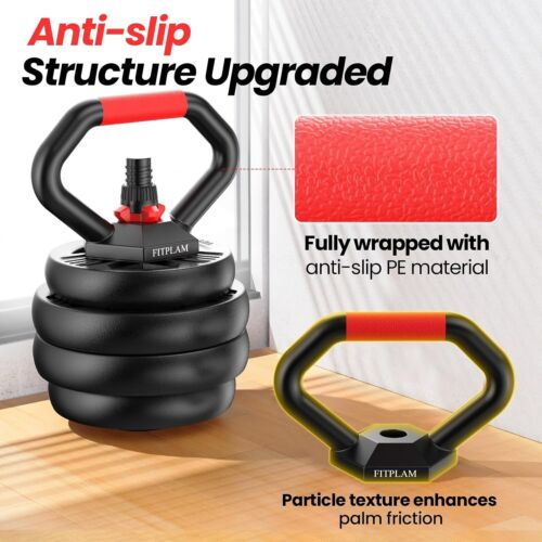Adjustable Dumbbells 20lbs Set 10lb each with Connector 4 in 1 Dumbbells Set