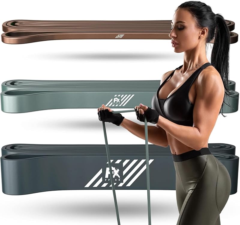 FX FFEXS Premium Resistance Bands Elastic Exercise Pull Up Chin Traction