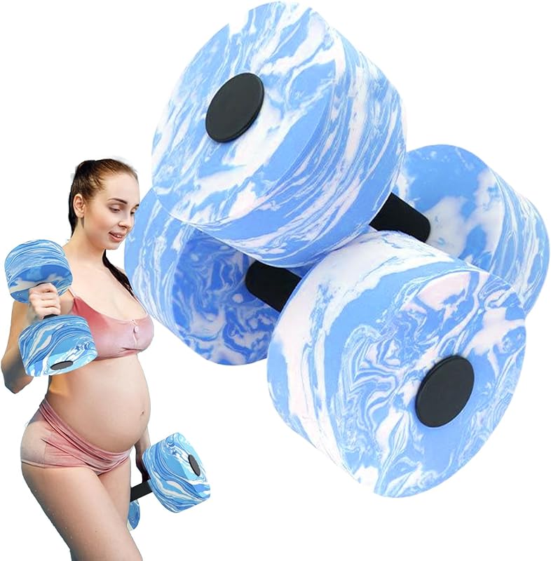 Bexdug Haltères Piscine - Exercices de Fitness avec Barres et Poids Mains,Équipement Ergonomique D'entraînement En Piscine Pour Voyage Maison Vacances