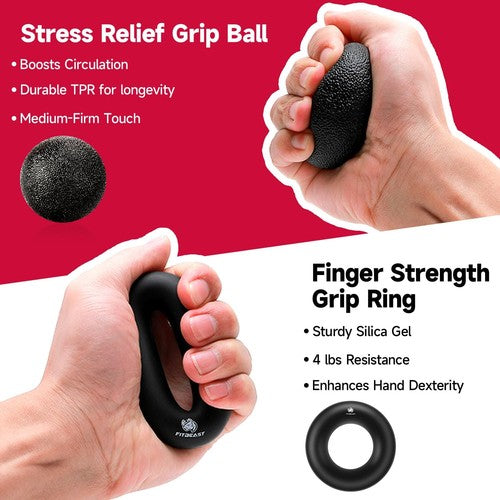 Forearm and Hand Grips Strengthener Kit - 5 Pack Adjustable Resistance