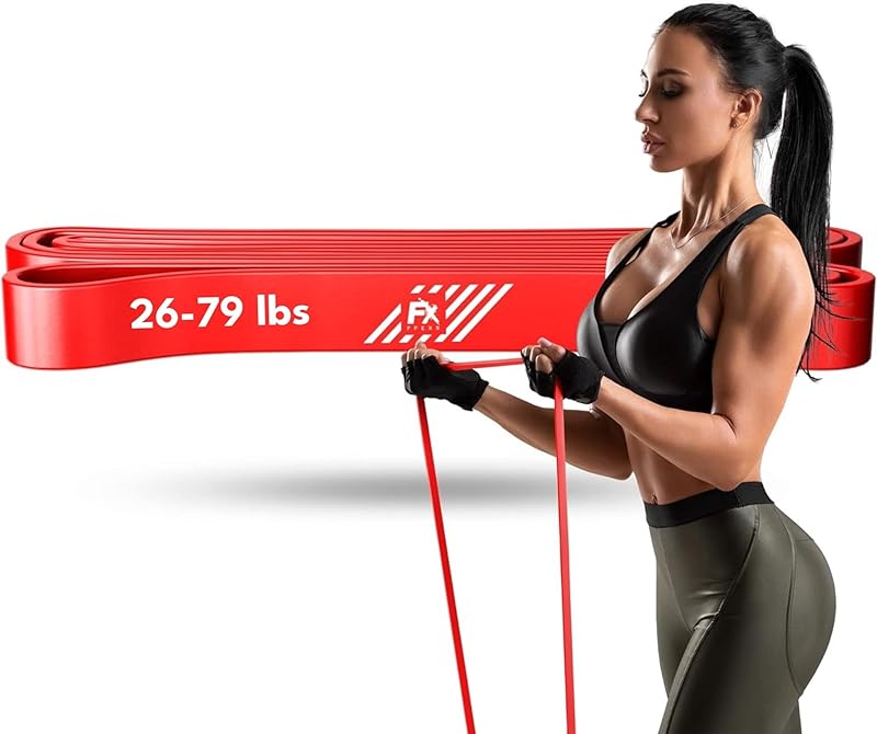 FX FFEXS Premium Resistance Bands Elastic Exercise Pull Up Chin Traction